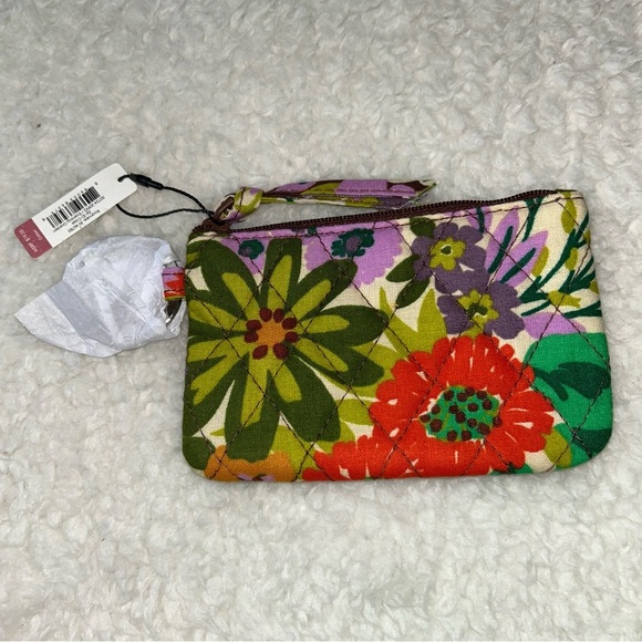 Vera Bradley Zip ID Case Evening Garden in Cotton NWT - Picture 2 of 4